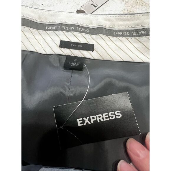 Express Gray A Line Gray Skirt Sz 6 NWT - Picture 6 of 8